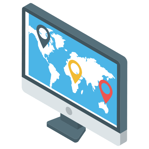 Map pointer map location position business and finance icon