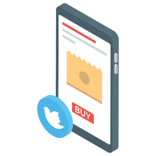 Online shopping mobile phone retail business and finance icon