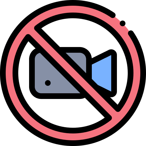 No recording signaling technology record icon