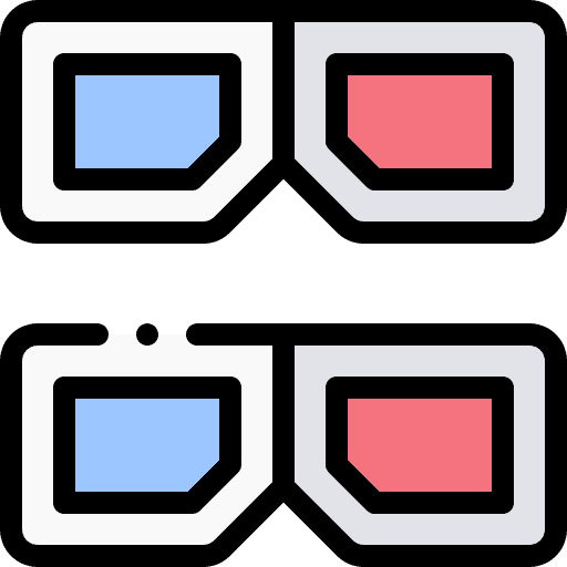 3d glasses cinema film 3d movie icon