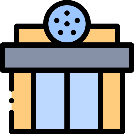 Cinema film movie theater icon