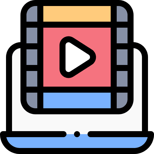 Laptop film laptop entertainment icon