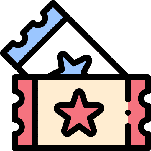 Tickets entrance tickets entertainment icon