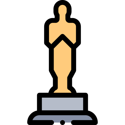 Oscar champion entertainment award icon