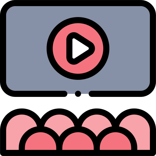 Play button streaming ui interface icon