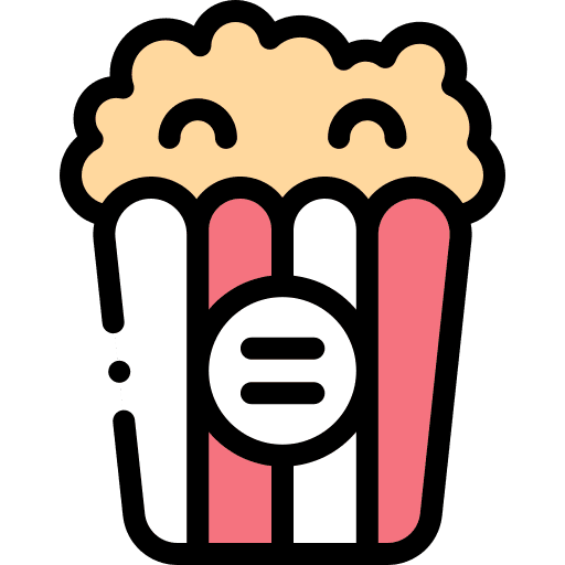 Popcorn food and restaurant photographic film movies icon