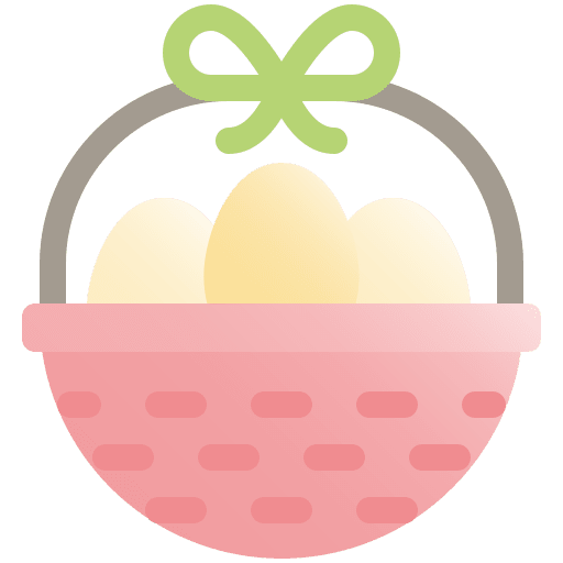 Basket easter egg easter catholic icon