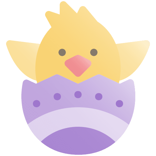 Chick easter egg catholic easter icon