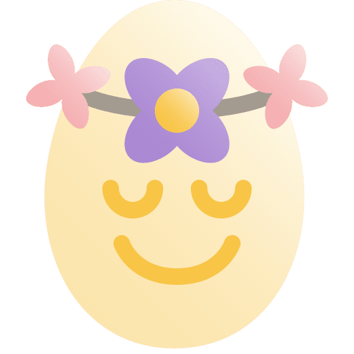 Easter egg christian egg decoration icon