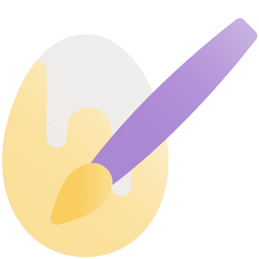 Paintbrush egg easter egg christian icon
