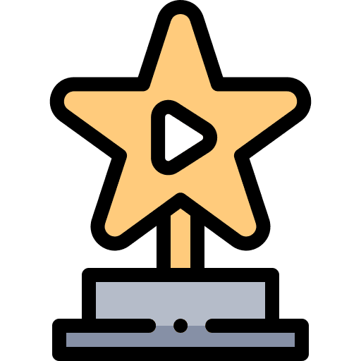 Star trophy entertainment winner icon