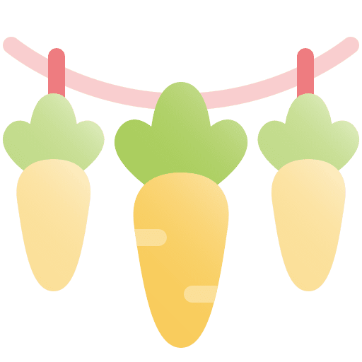 Carrots catholic decoration christ icon