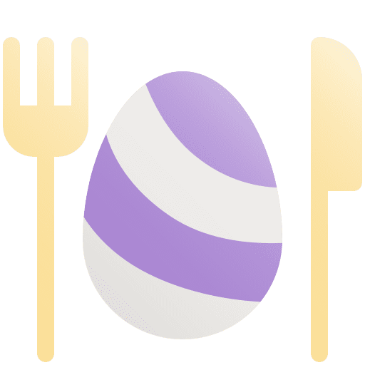 Meal cultures easter easter egg icon
