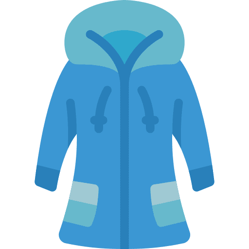 Coat winter fashion overcoat icon