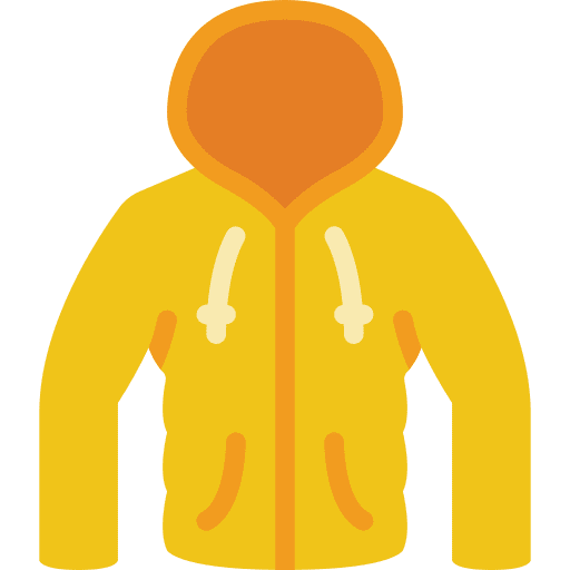 Coat winter jacket clothing clothes icon
