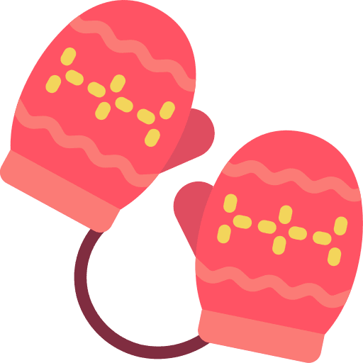 Gloves glove snowflake winter icon