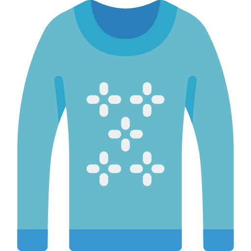 Jumper winter festive pullover icon