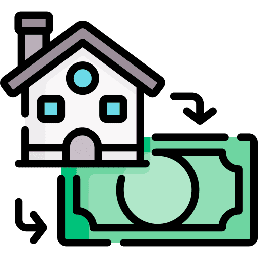 Deal house bill real estate icon