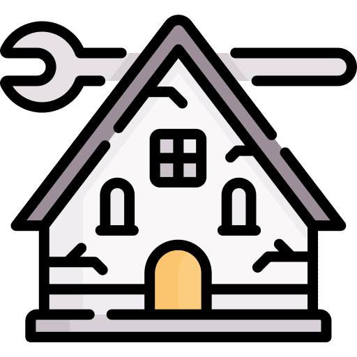 Home repair real estate home repair wrench icon