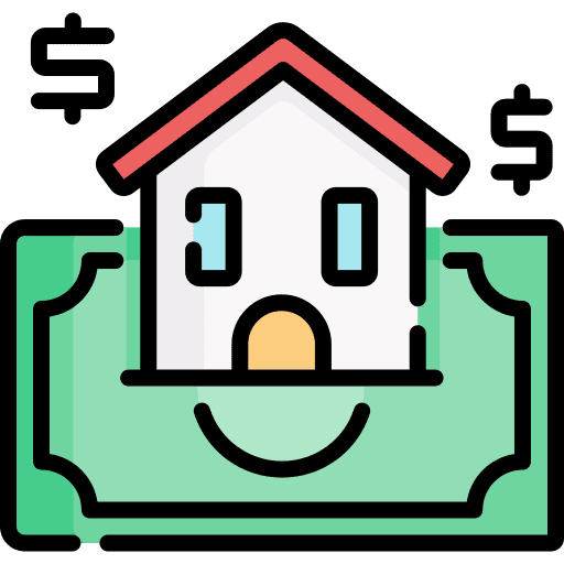 Banknote home houses house icon