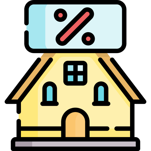 Interest house commerce and shopping building icon