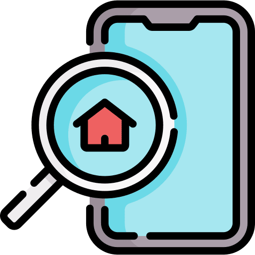 Real estate electronics smartphone real estate icon