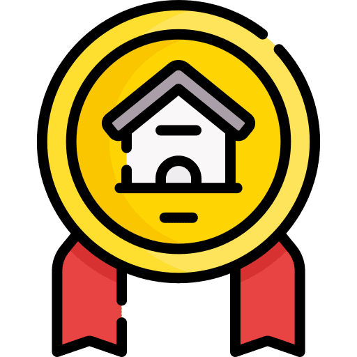 Award winner business residence icon
