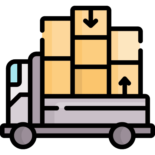 Moving truck transport mover truck move icon