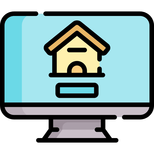 Real estate real estate ads house icon