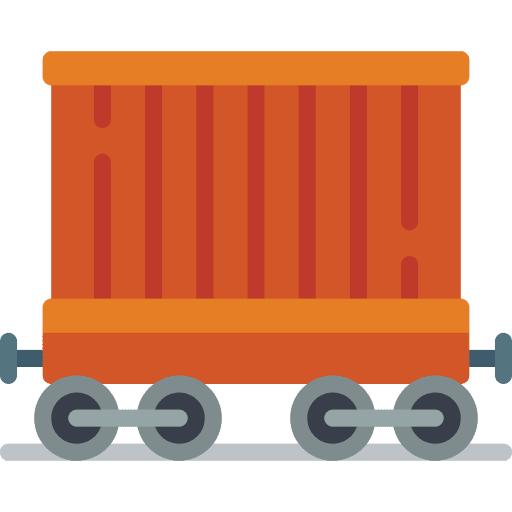 Carriage railroad train travel icon