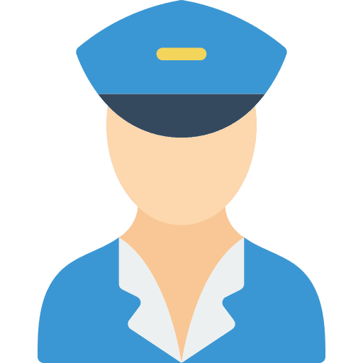 Conductor tickets transportation train icon