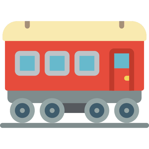 Train passenger transportation transport icon