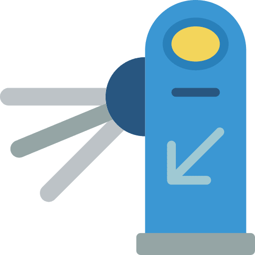 Barrier barrier entrance gate icon