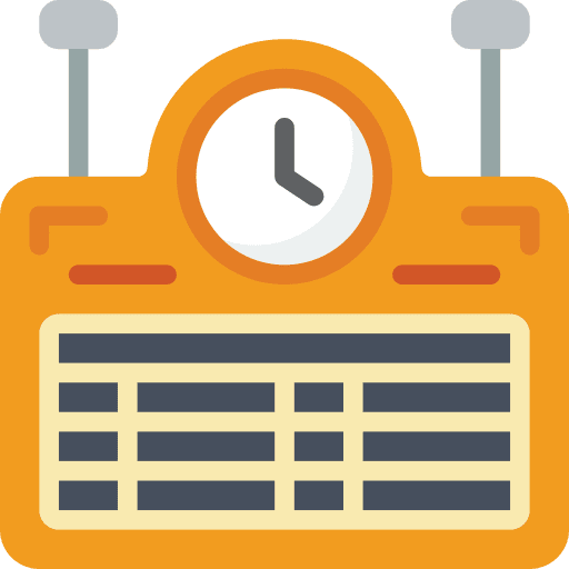 Timetable times platform clock icon
