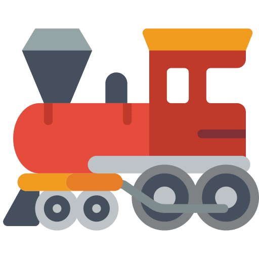 Train tracks transport track icon