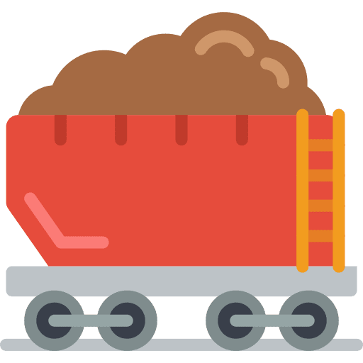 Train working transportation shipping icon