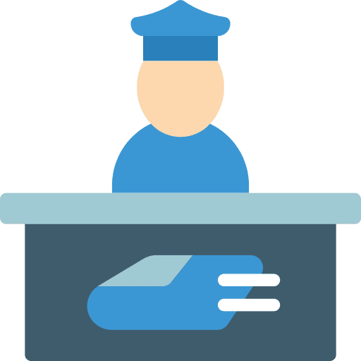 Conductor payment train tickets icon