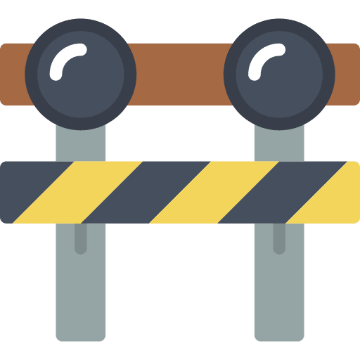 Fence transportation fence railway icon