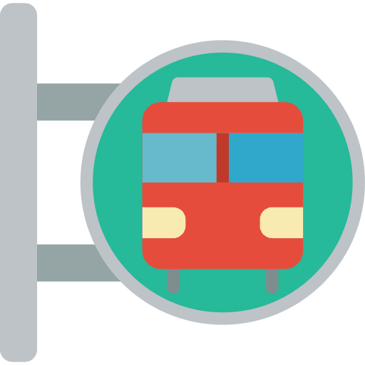 Sign train sign location icon