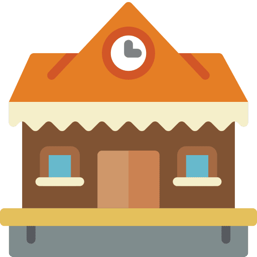 Station transportation travel station icon