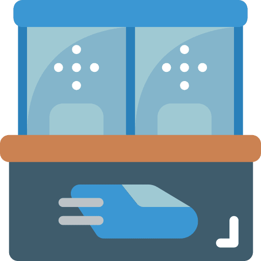 Booth tickets booth transportation icon