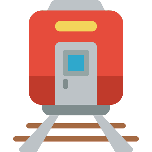 Train carriage transport travel icon