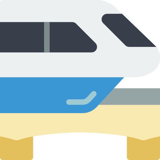 Train transport train track icon