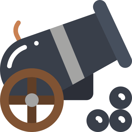 Cannon cannon ship pirate icon