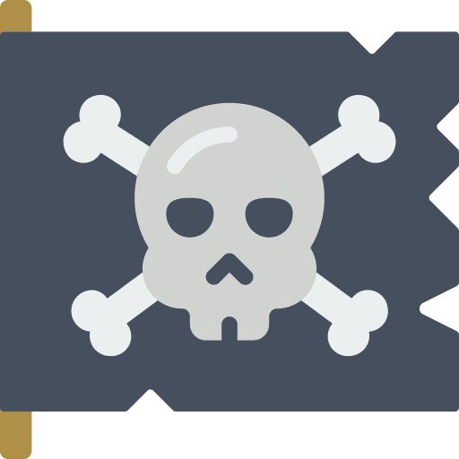 Flag piracy pirates pirate flag icon