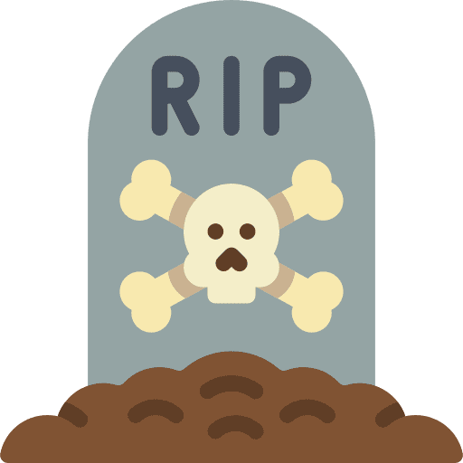 Grave gravestone rip miscellaneous icon