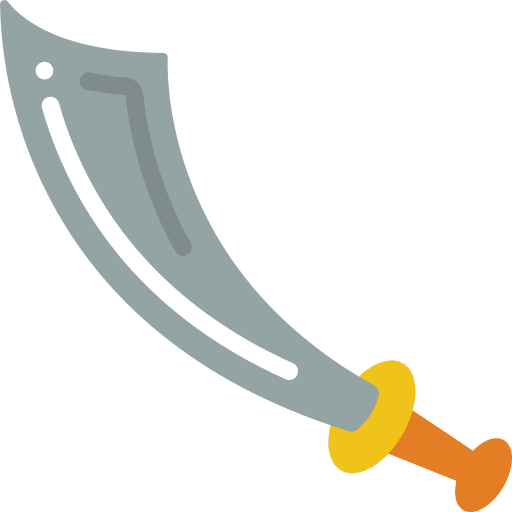 Sword miscellaneous scimitar sabre icon