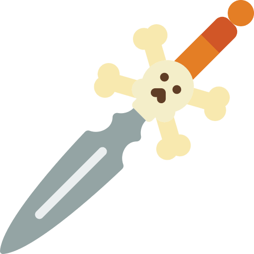 Dagger pirate terror horror icon