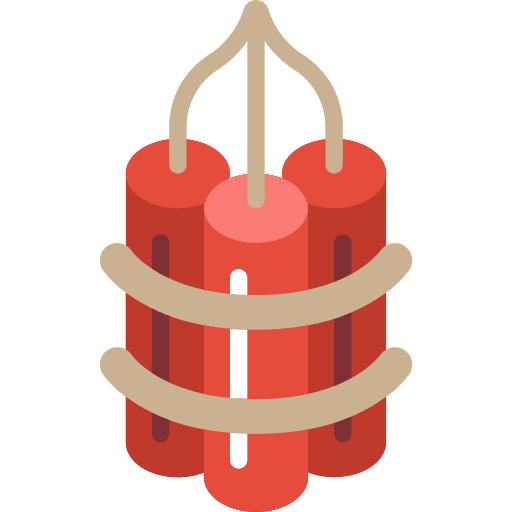 Dynamite detonation dynamite miscellaneous icon