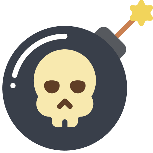 Bomb weapon dangerous war icon